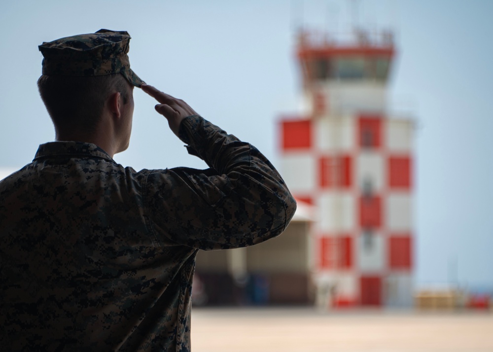 U.S. Marines honor fallen service member