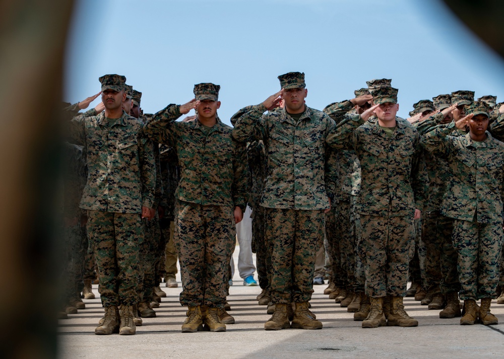 U.S. Marines honor fallen service member