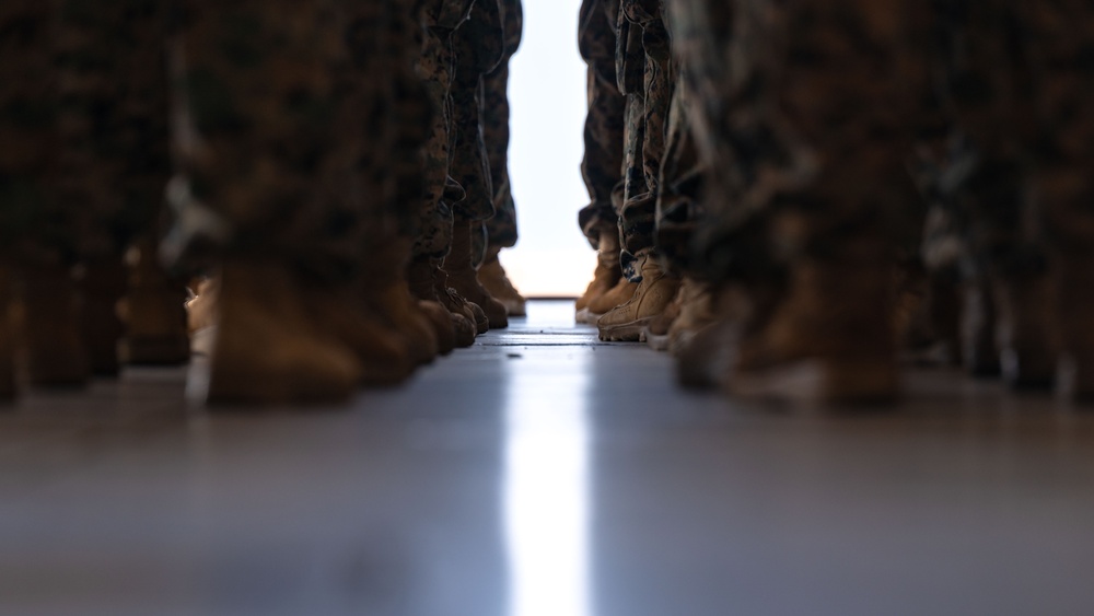 U.S. Marines honor fallen service member