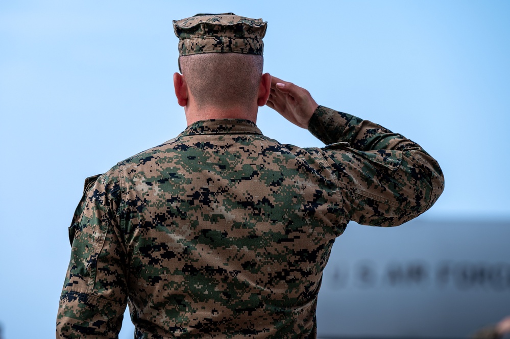U.S. Marines honor fallen service member