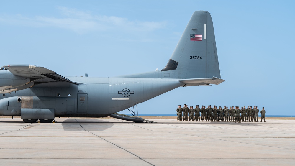 U.S. Marines honor fallen service member