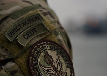 Coast Guard Maritime Security Response Team East K-9 Unit conducts training