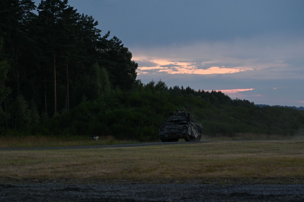 2nd Battalion, 7th Infantry Regiment: Tank Night Live Fire Exercise
