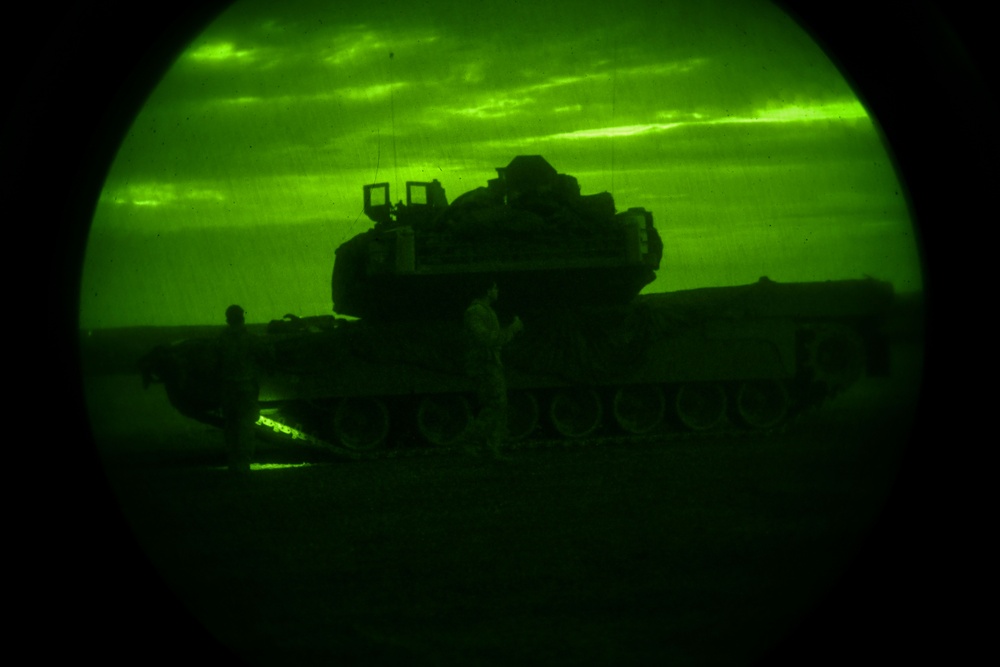 2nd Battalion, 7th Infantry Regiment: Tank Night Live Fire Exercise