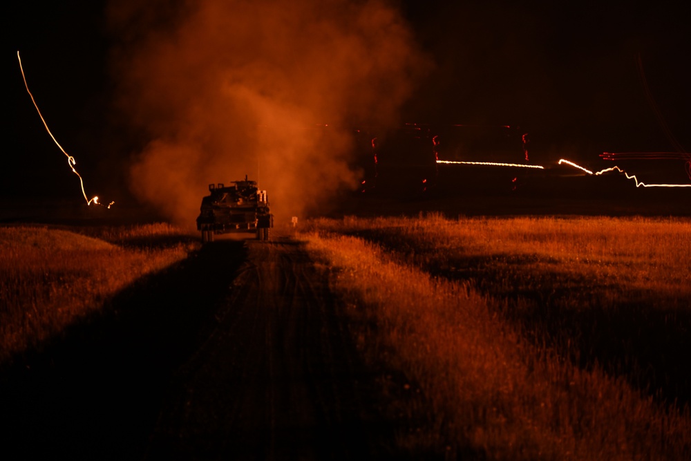 2nd Battalion, 7th Infantry Regiment: Tank Night Live Fire Exercise