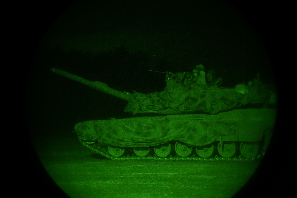 2nd Battalion, 7th Infantry Regiment: Tank Night Live Fire Exercise