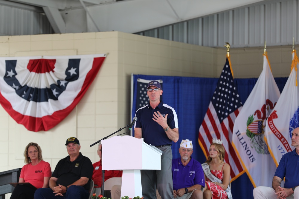 Retired Lieutenant Colonel Loren Easter Addresses the Public