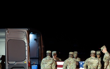 Air Force Airman 1st Class Immanuel Lorenzo Arrington honored in dignified transfer Aug. 10