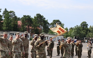 Pass and Review Ceremony for the Polish 10th Armor Cavalry Brigade