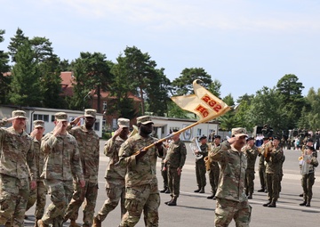 Pass and Review Ceremony for the Polish 10th Armor Cavalry Brigade
