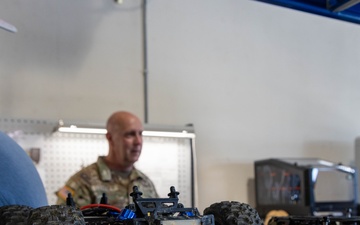 Commanding General of Army Contracting Command visits 173rd Airborne Brigade’s drone lab
