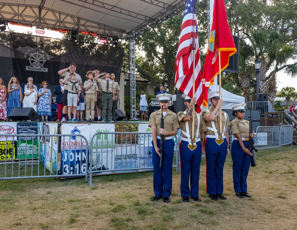 69th Annual Beaufort Water Festival opening ceremony