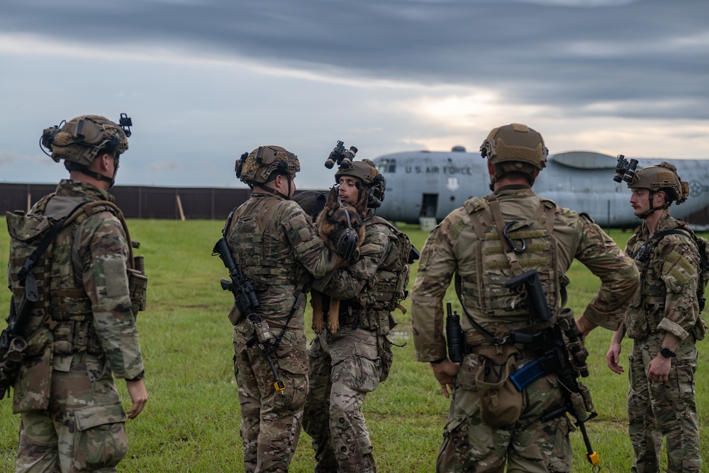 Airmen and military working dogs sharpen skills in high-intensity tactical drills