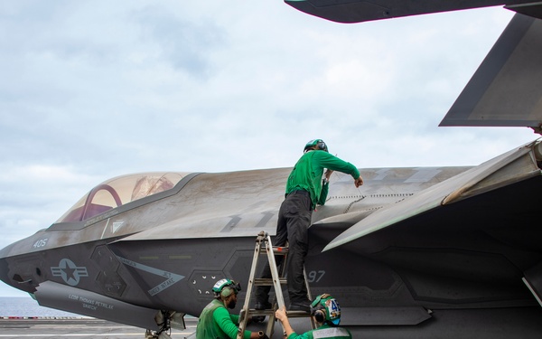 USS Carl Vinson conducts routine operations at sea