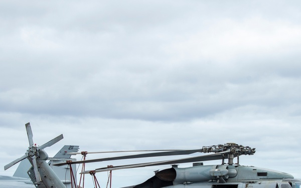 USS Carl Vinson conducts routine operations at sea