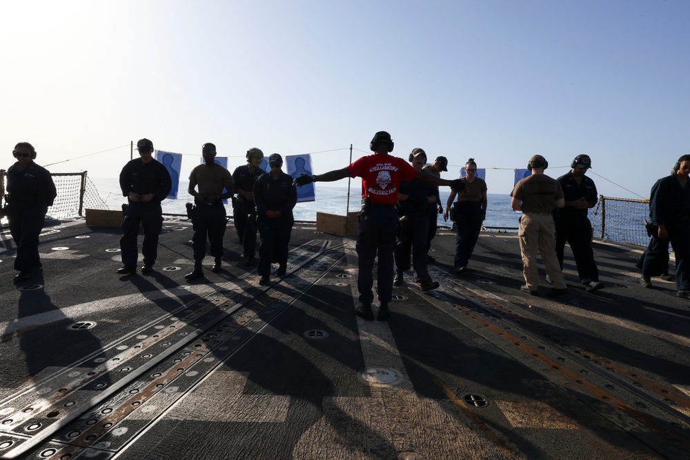 USS Bainbridge (DDG 96) Small Arms Shoot