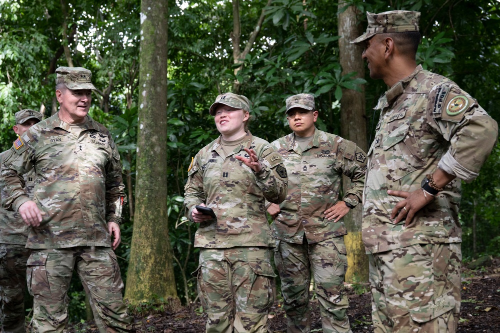 U.S. Army South Commander General Ryan visits service members in Panama