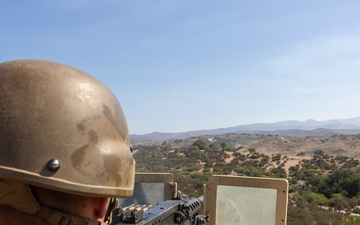 1st Bn., 1st Marines fire heavy machine guns during Bn. FEX