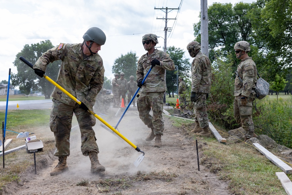 Soldiers Level the Ground
