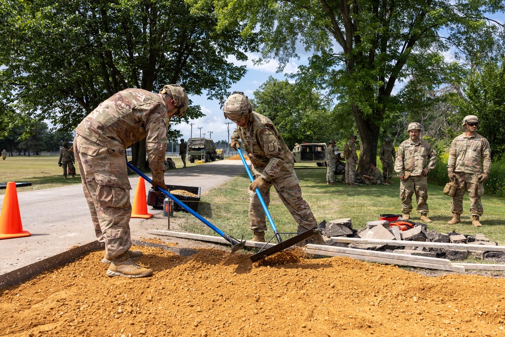 Soldiers Deploy Gravel