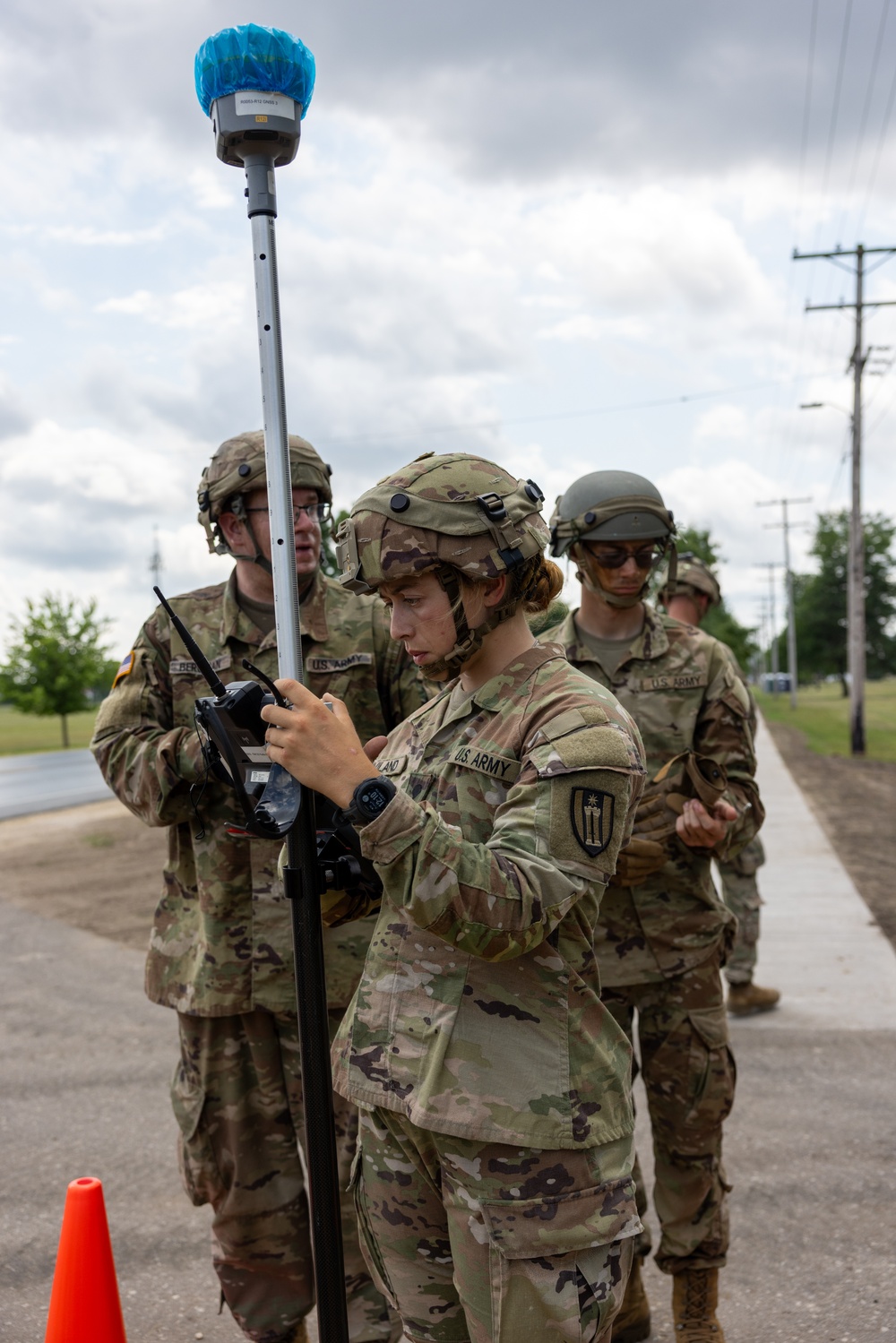 Soldier Takes Measurements