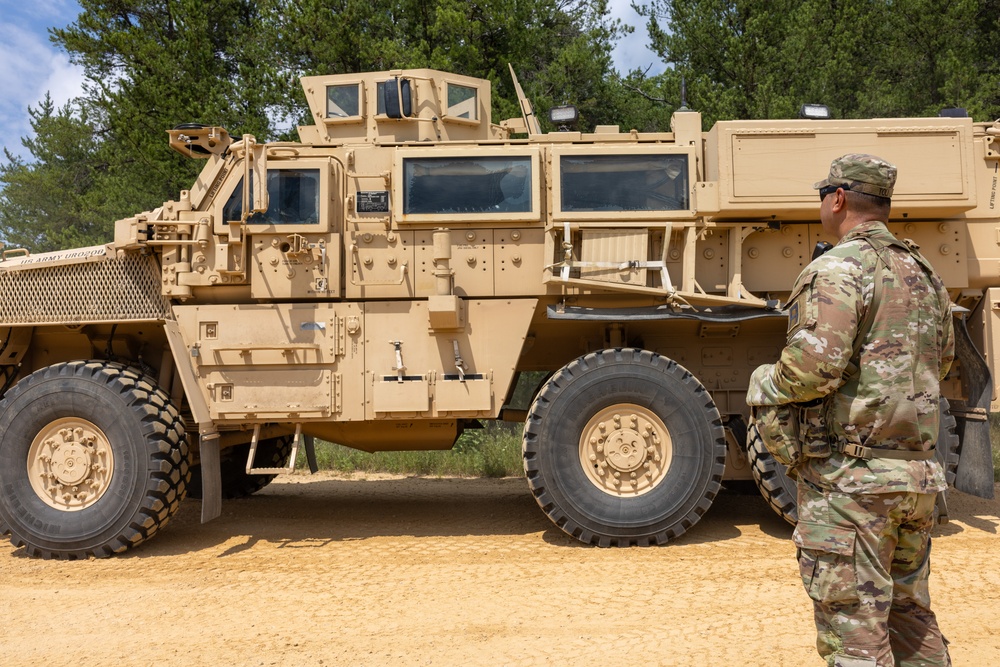 First Army OC/T Observes Cougar 6x6 MRAP