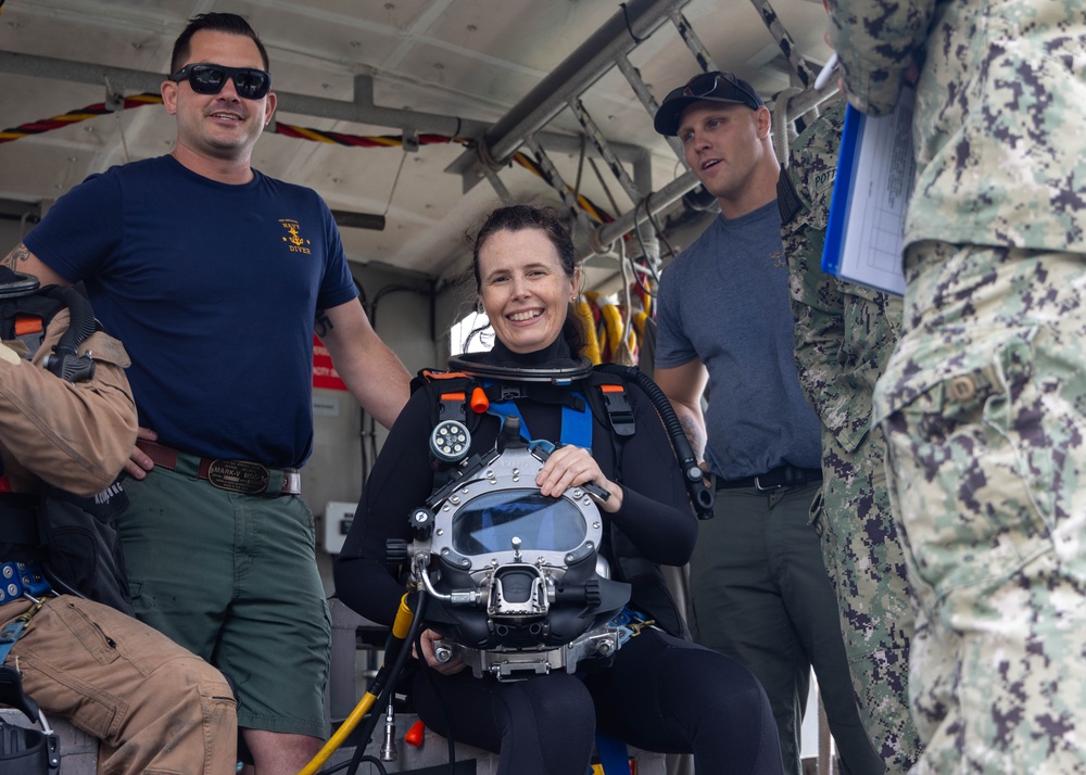 Rear Adm. Wolfson Diving Operation Rear Adm. Wolfson Diving Operation