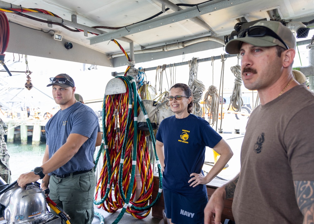Rear Adm. Wolfson Diving Operation Rear Adm. Wolfson Diving Operation