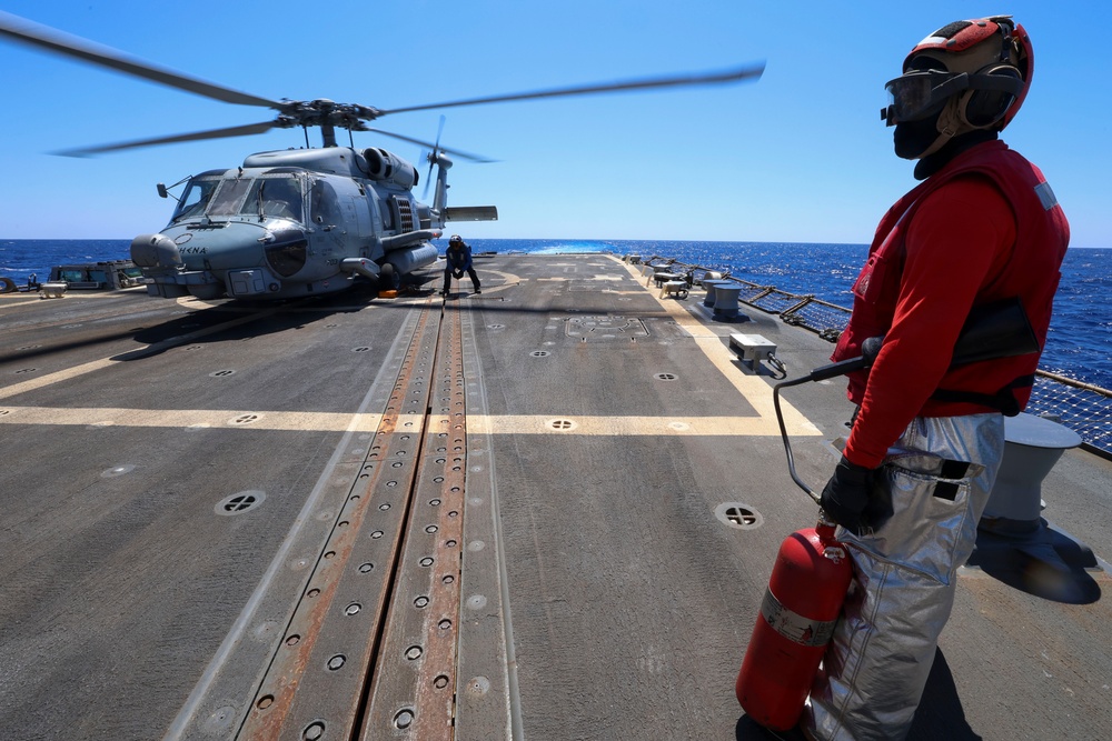 USS Bainbridge (DDG 96) Flight Deck Operations