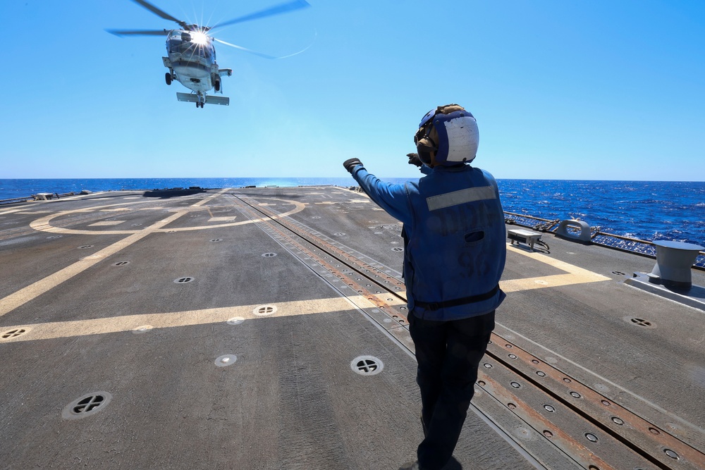USS Bainbridge (DDG 96) Flight Deck Operations