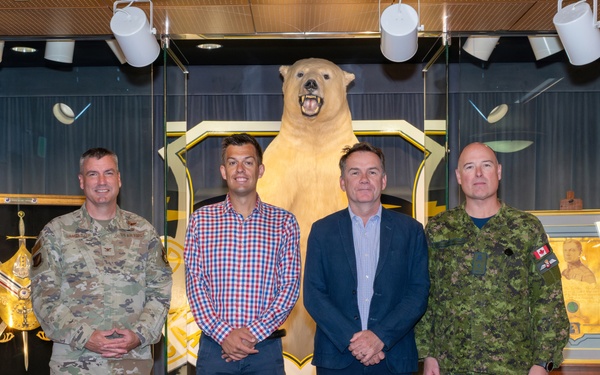 Royal Air Force Air-Vice Marshall Tom Burke Visits Alaska Command