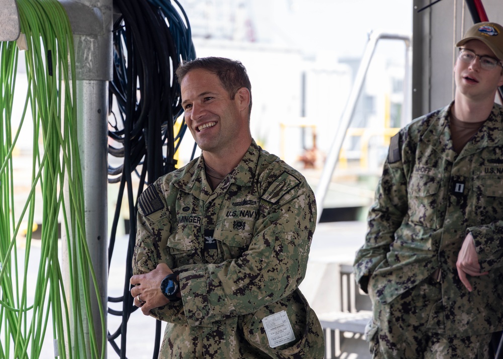 Rear Adm. Wolfson Diving Operation