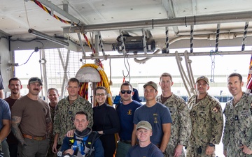 Rear Adm. Wolfson Diving Operation