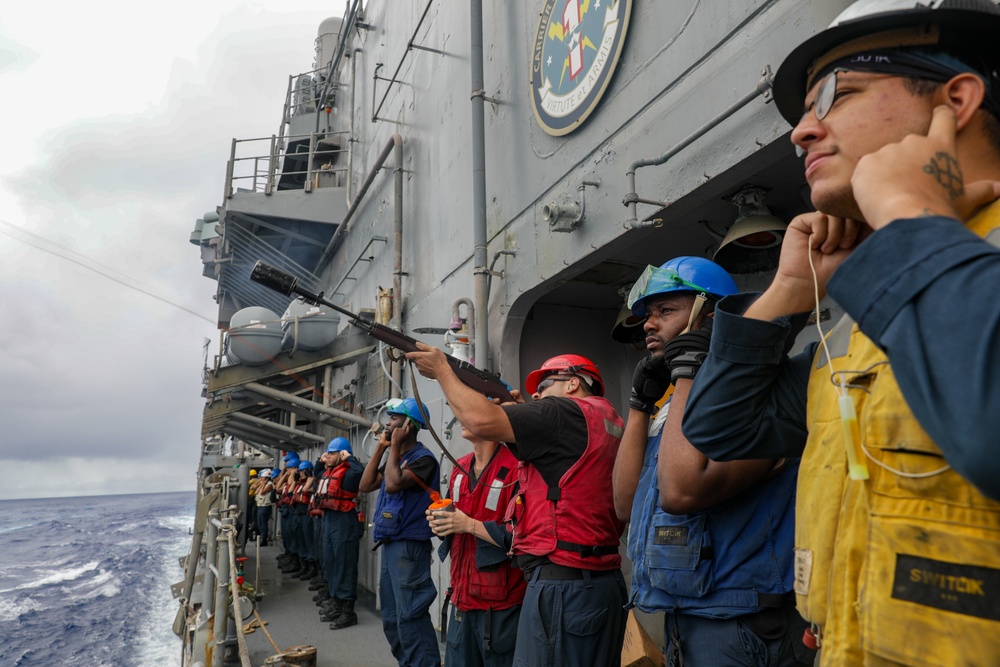 USS Princeton conducts routine operations while underway with Carrier Strike Group 1