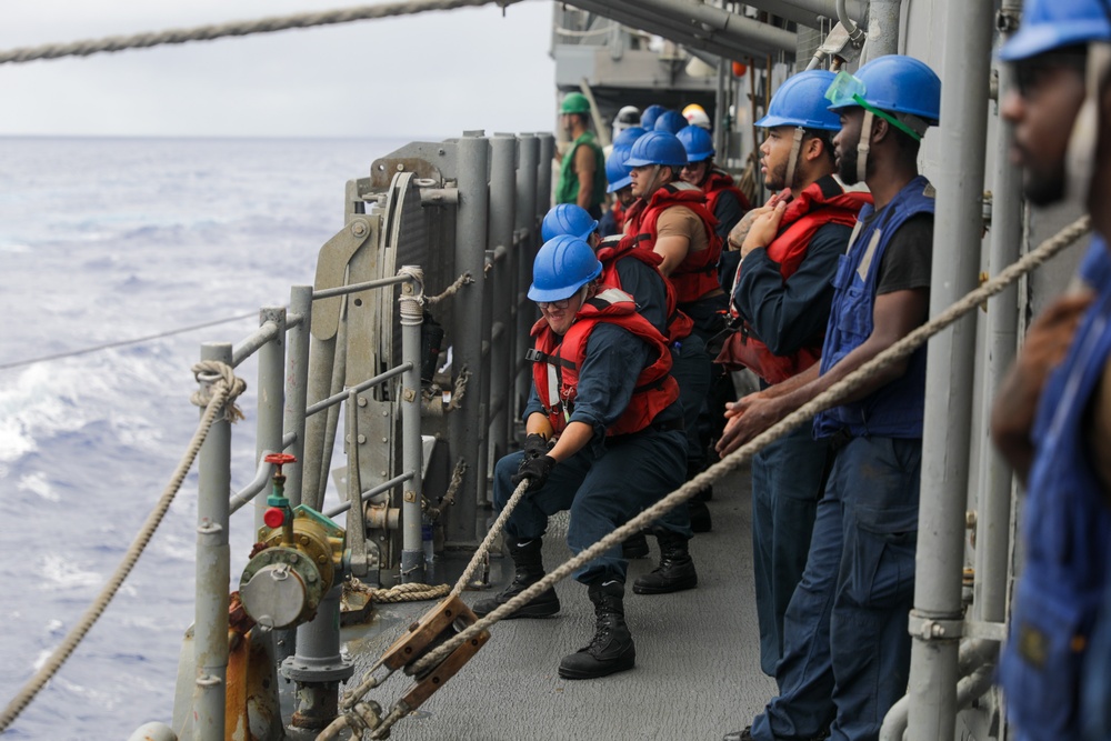 USS Princeton conducts routine operations while underway with Carrier Strike Group 1