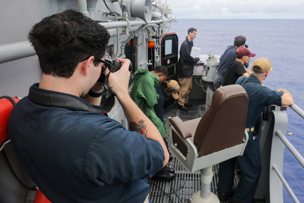 USS Princeton conducts routine operations while underway with Carrier Strike Group 1