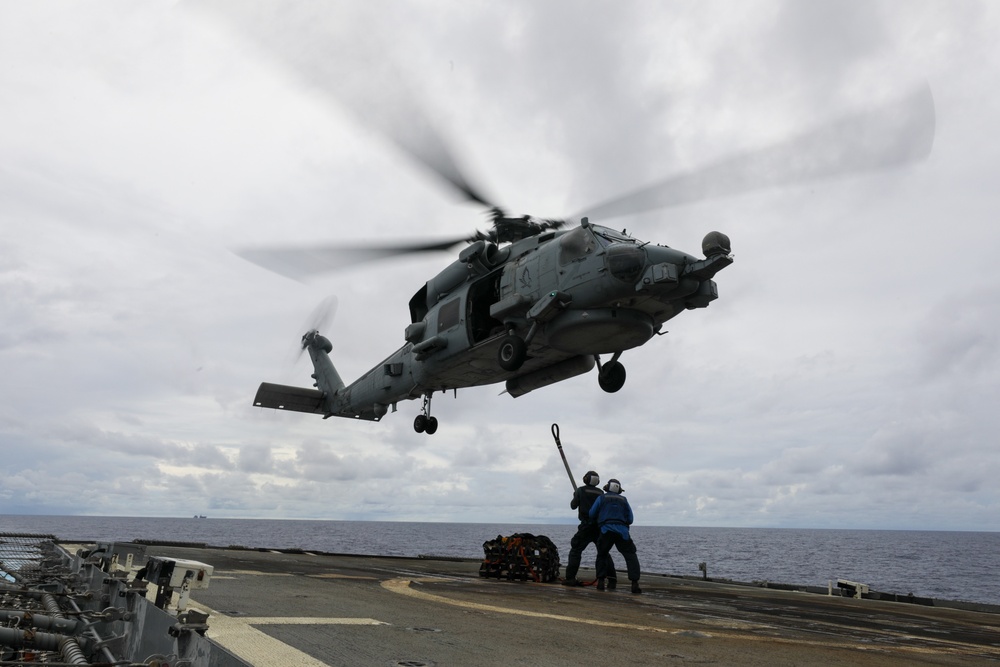 USS Princeton conducts routine operations while underway with Carrier Strike Group 1