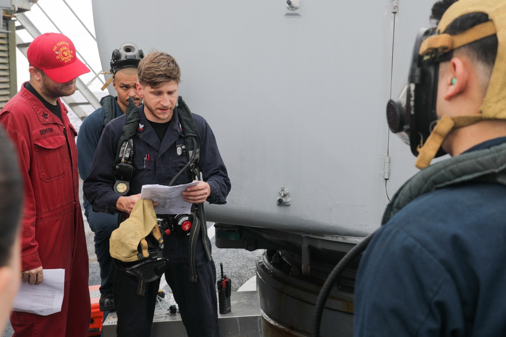 USS Princeton conducts routine operations while underway with Carrier Strike Group 1