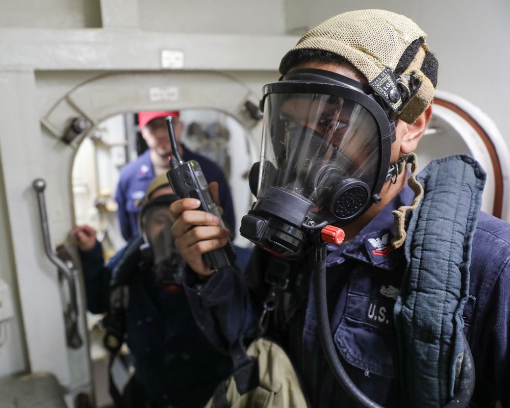 USS Princeton conducts routine operations while underway with Carrier Strike Group 1