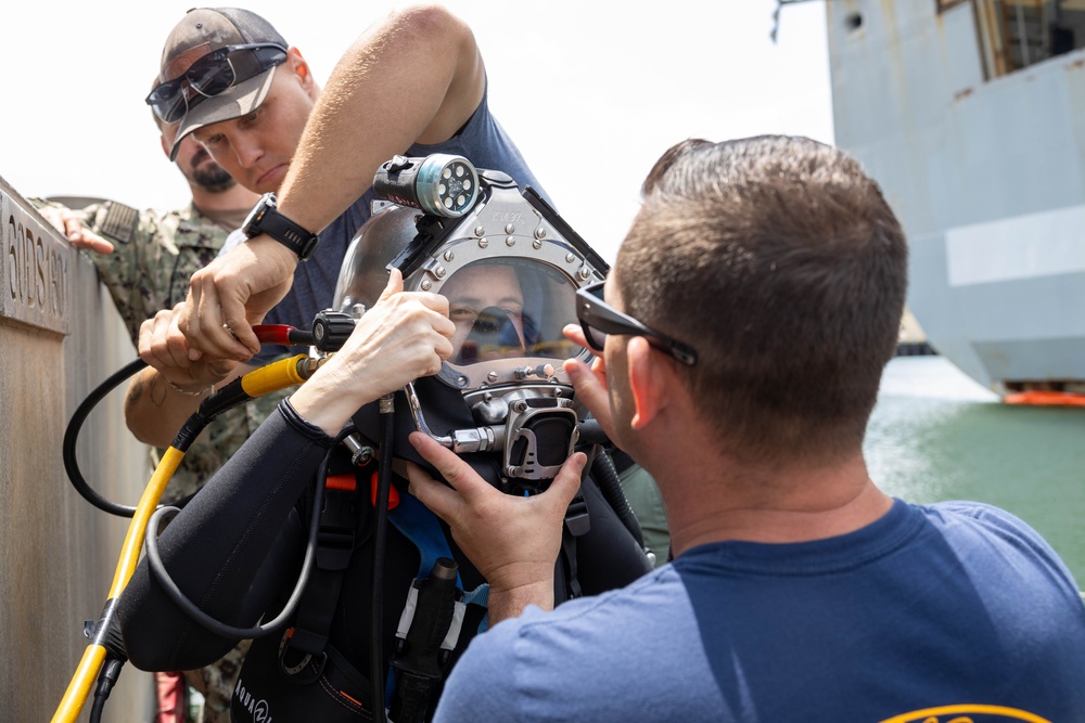 USFF Fleet Maintenance Officer Conducts Dive Inspection