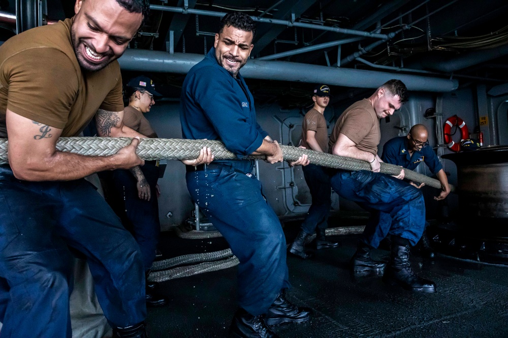 USS Gerald R. Ford (CVN 78) Departs Marseille, France