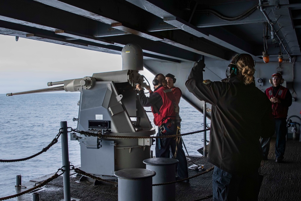Abraham Lincoln conducts live fire event