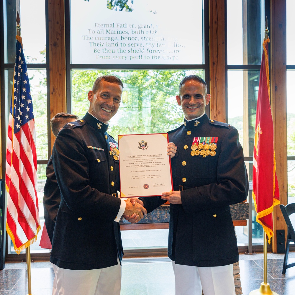 Chief Warrant Officer 5 Adam Bergeron Retirement Ceremony