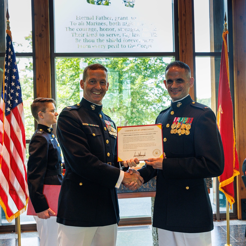 Chief Warrant Officer 5 Adam Bergeron Retirement Ceremony