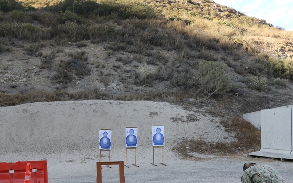 USS Chosin Conducts M18 Pistol Qualifications