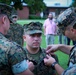 U.S. Marine Corps Sgt. Cameron T. Simpson, a motor vehicle operator with Marine Corps Logistics Command (LOGCOM), was meritoriously promoted to his current rank during a ceremony Aug. 11 at Marine Corps Logistics Base Albany, Georgia.