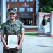 U.S. Marine Corps Sgt. Cameron T. Simpson, a motor vehicle operator with Marine Corps Logistics Command (LOGCOM), was meritoriously promoted to his current rank during a ceremony Aug. 11 at Marine Corps Logistics Base Albany, Georgia.