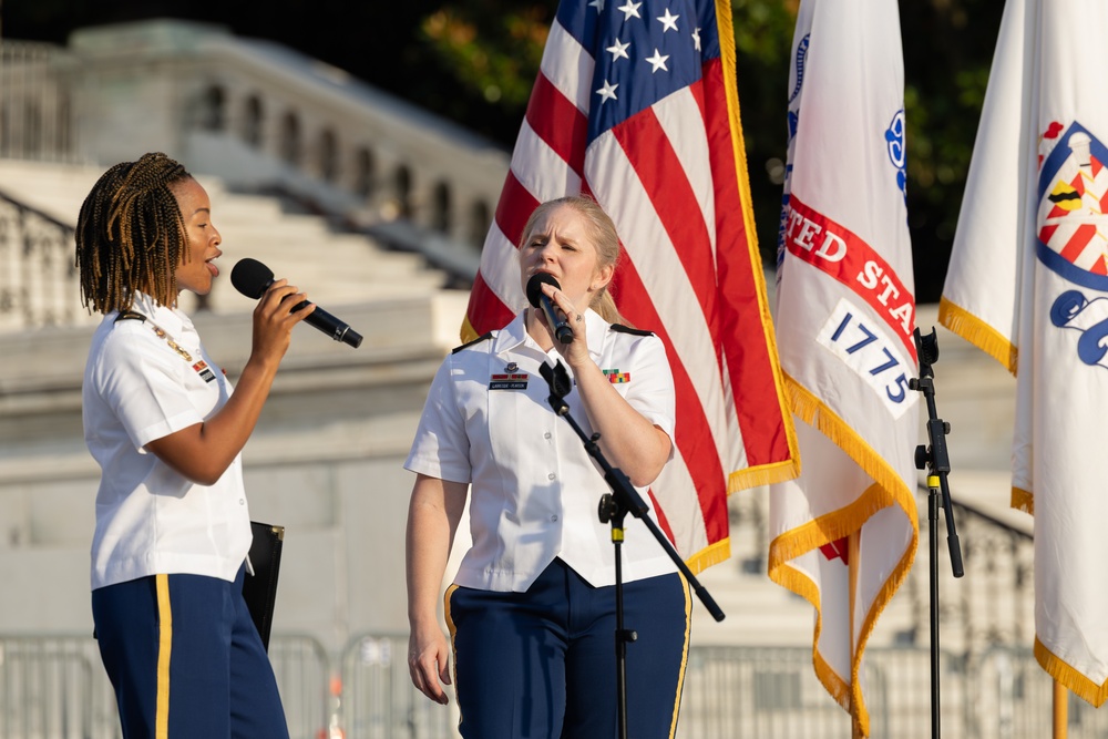 Army Chorus performs at U.S. Capitol