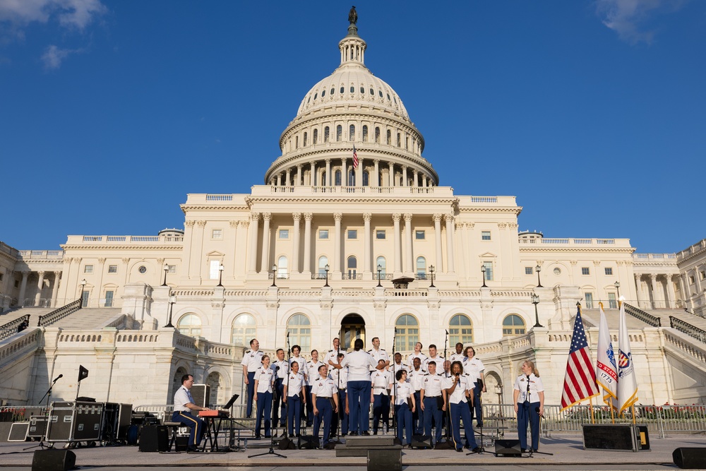Army Chorus performs at U.S. Capitol