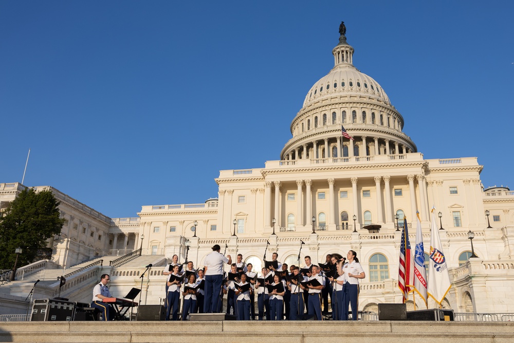Army Chorus performs at U.S. Capitol